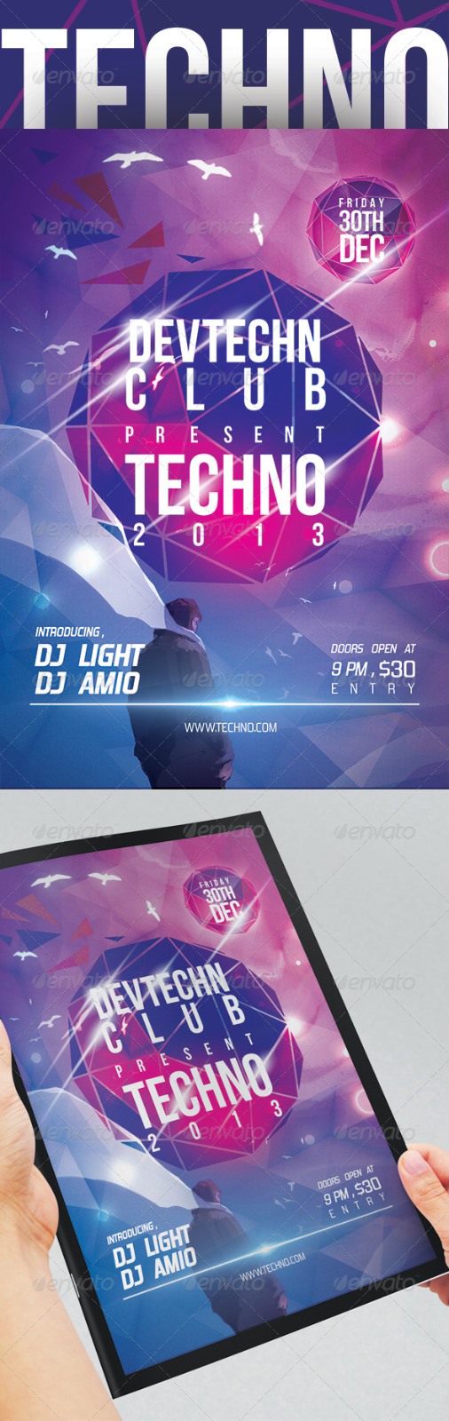 techno-party-flyer-templatesŷ纣ģԴļ (104)