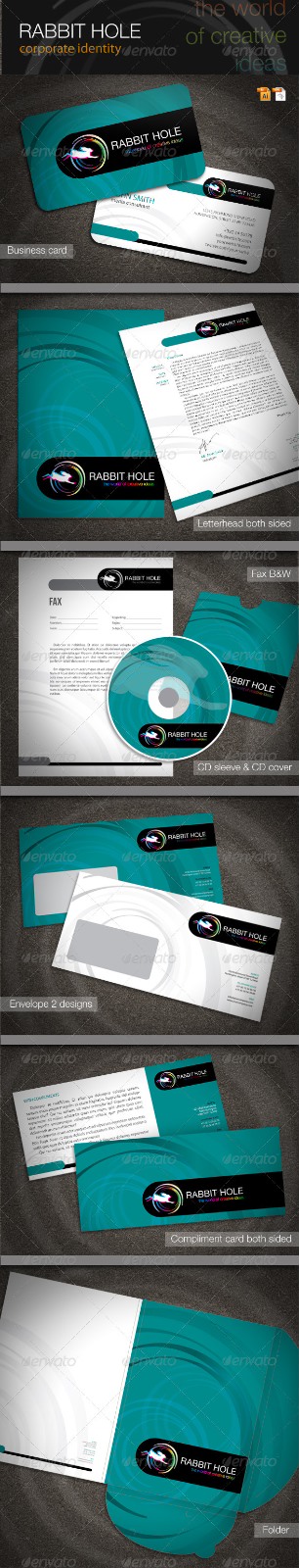 VISԴļ rabbit-hole-corporate-identity