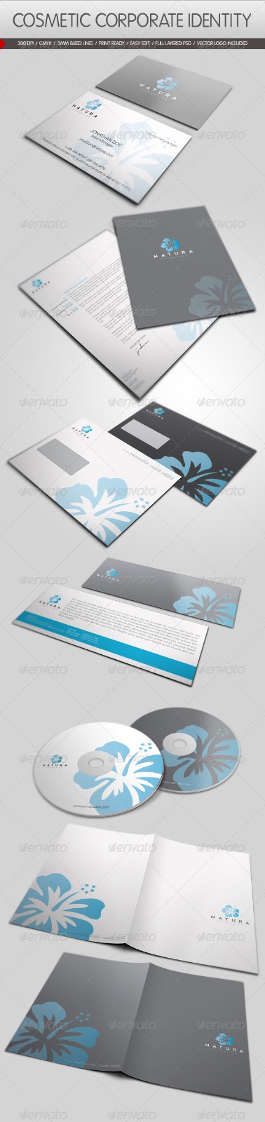 VISԴļ cosmetic-corporate-identity-