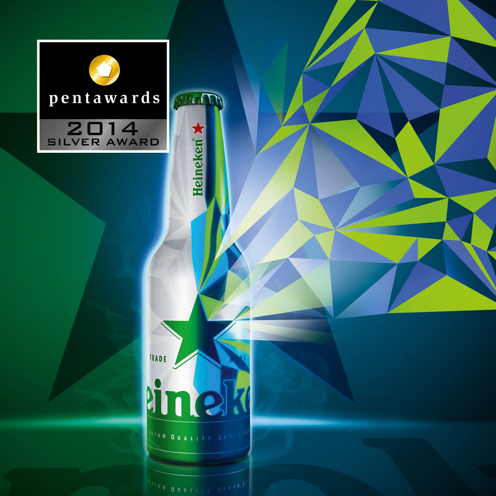 银奖 荷兰 Heineken 啤酒包装设计奖pentawards2014