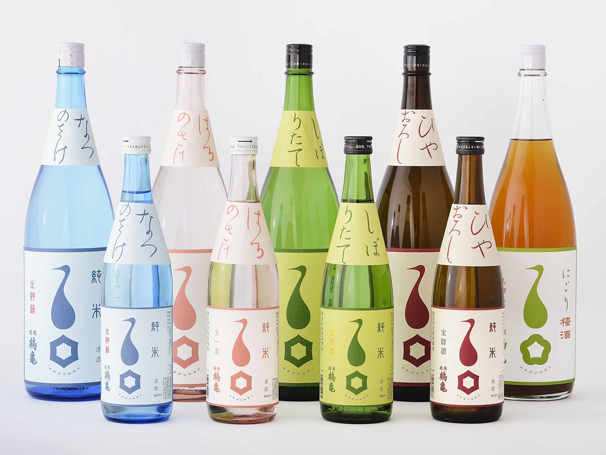 后鹤龟季节的酒酒精饮料(酒精饮料)日本包装设计大奖获奖金奖作品2015